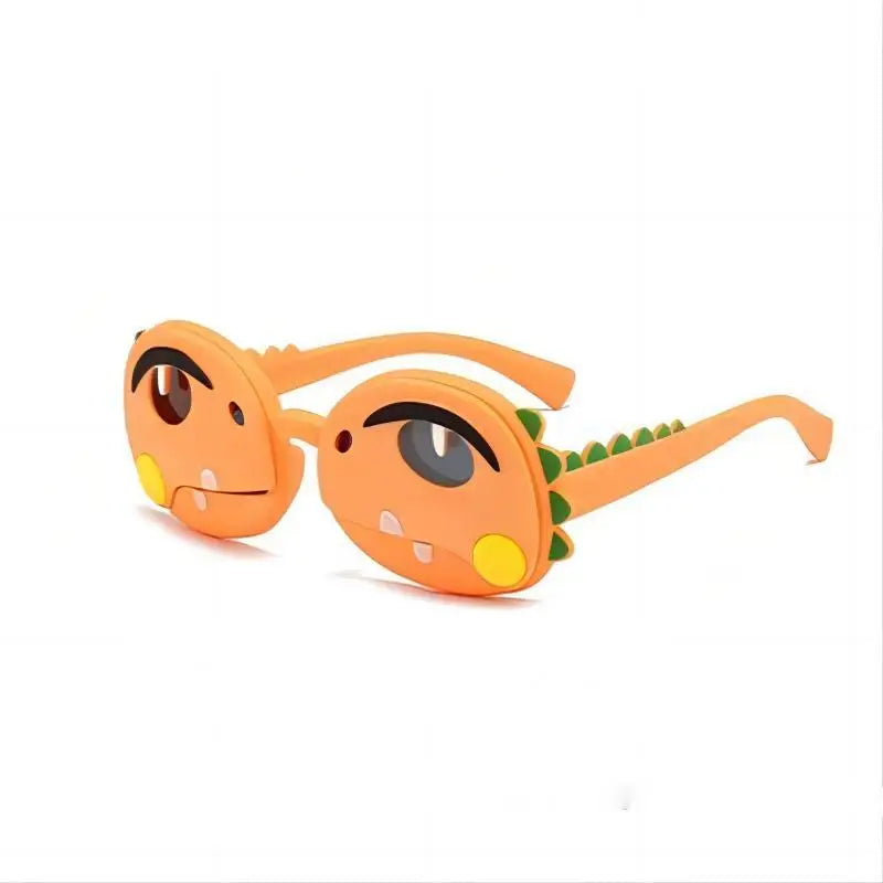 Polarized Kids Sunglasses Cartoon Dinosaur Frames Summer 2026 UV Protection Light Silicone