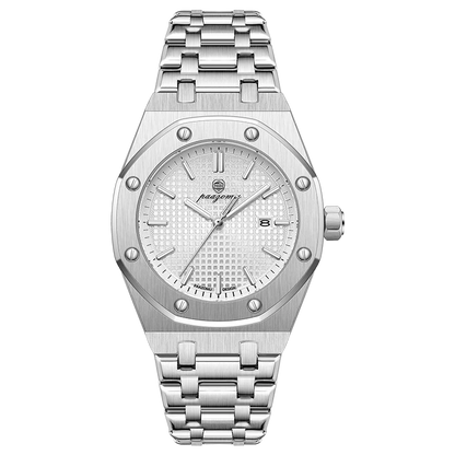 Quartz Stainless Steel Business Watch Water-Resistant Date