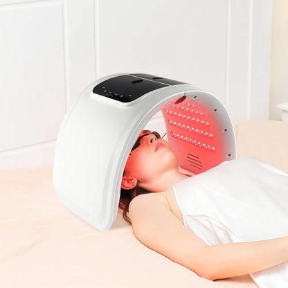 7-Color LED Photon Face Mask & Nano Spray Machine - Skin Rejuvenation Anti-Aging Household Therapy