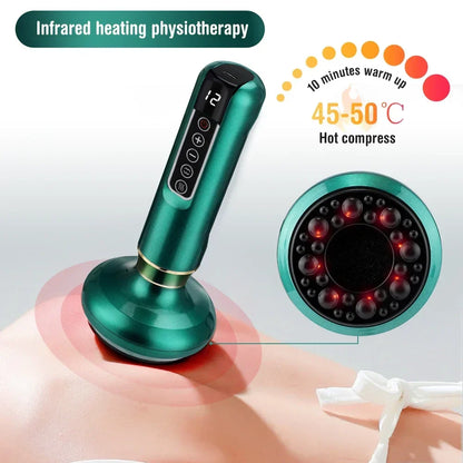 Motor-Driven Cupping Massager Multi Speed Vacuum Therapy With Infrared Heating Travel-Friendly Spring 2026 Wellness Trend