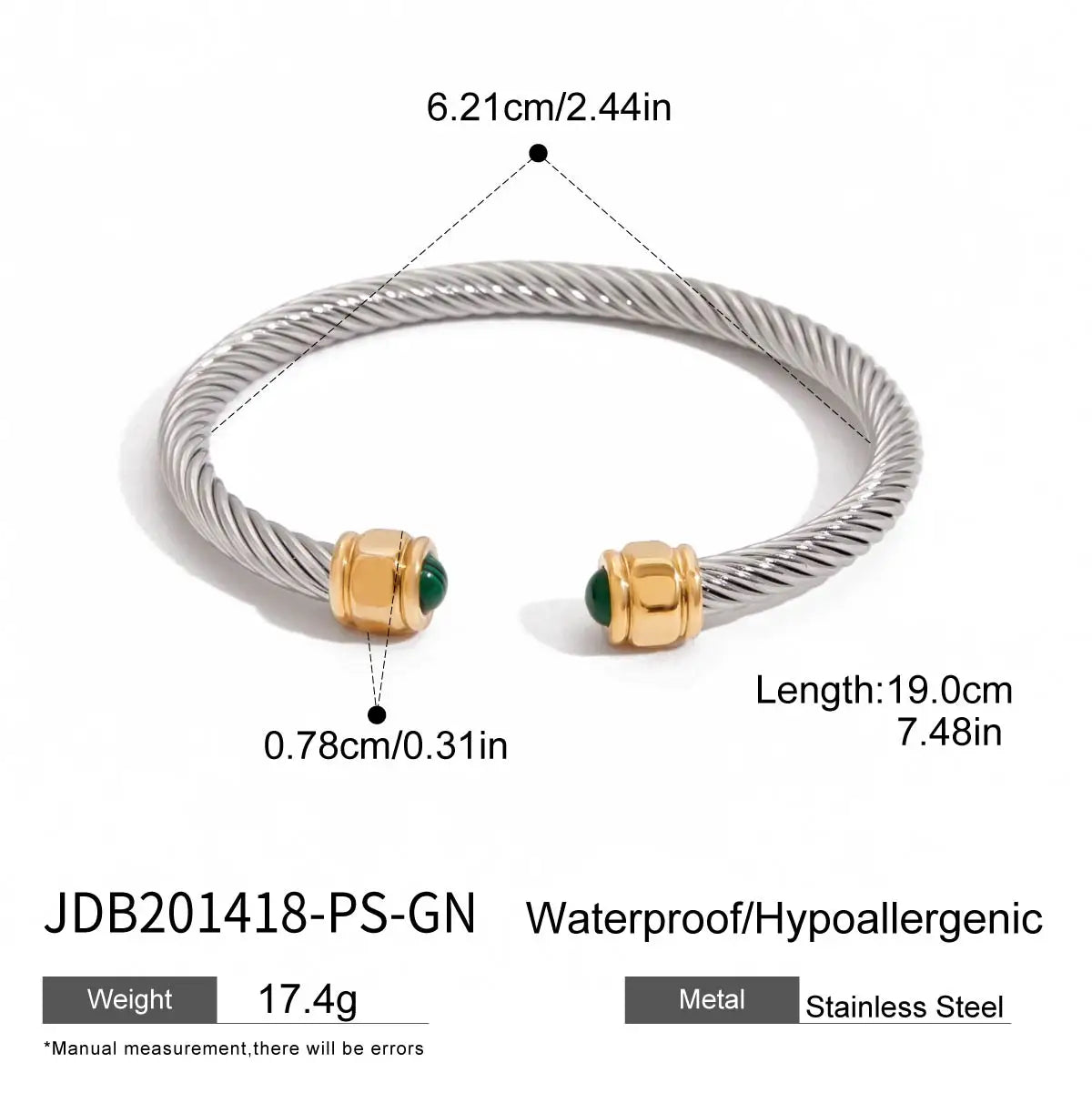 Gold Plated Stainless Steel Stackable Bracelet Kit Cuff Jewelry For Elegant Layering Spring 2026 Gift