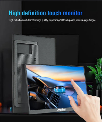 Travel-Friendly 15.6 Inch Touch Monitor 1080p HDR Gaming On The Go