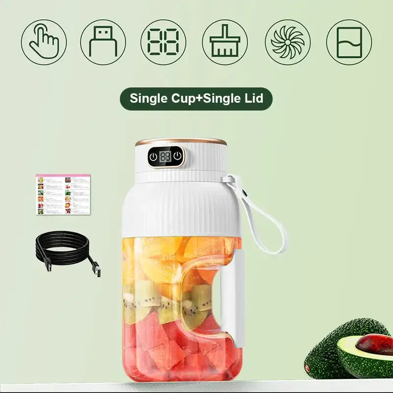 Travel-Friendly Juicer Cup Multifunctional USB Blender With Digital Display Viral Trend Fall 2026 Travel