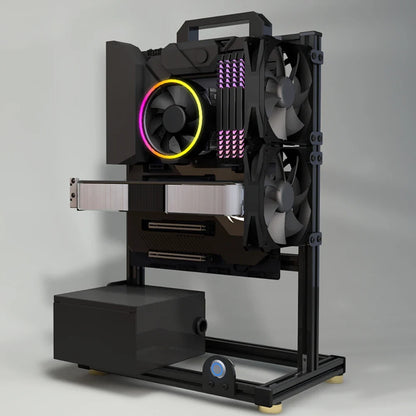 Frame Open Aluminum PC Case Rack EATX Water Cooling