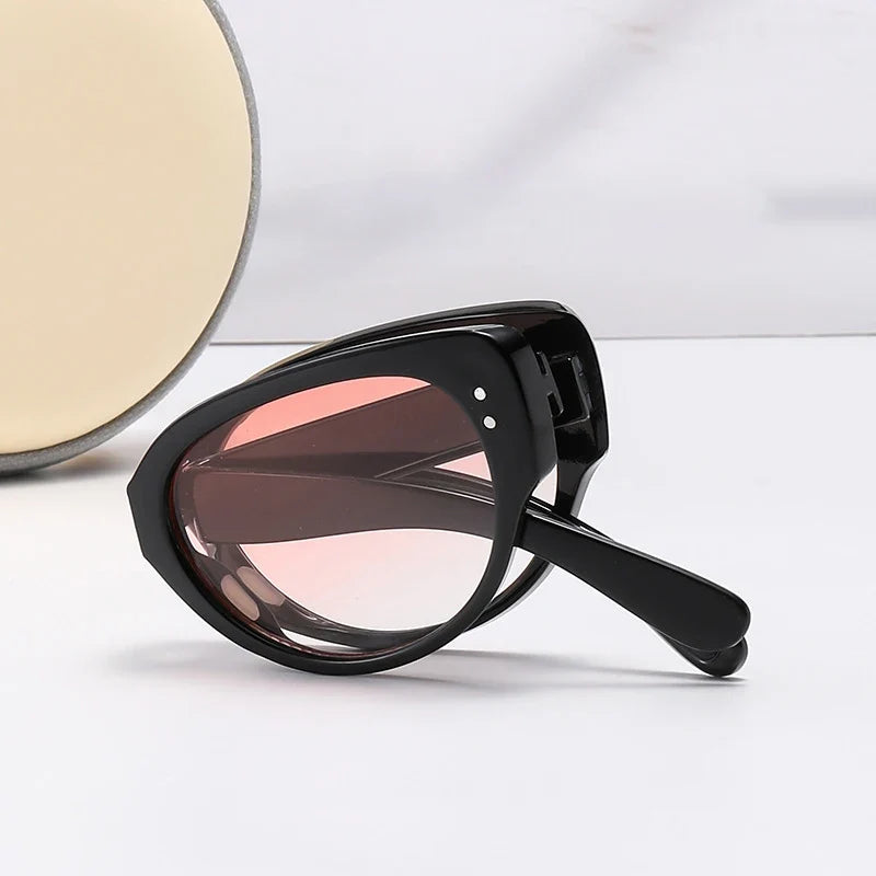 Eye Cat Sunglasses Foldable Narrow Frame Fall 2026 UV Protection Fashion Accessory