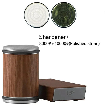 15° & 20° Angle Roller Kitchen Device 2026 – Rolling Diamond Knife Sharpener Kit with Magnetic Holder