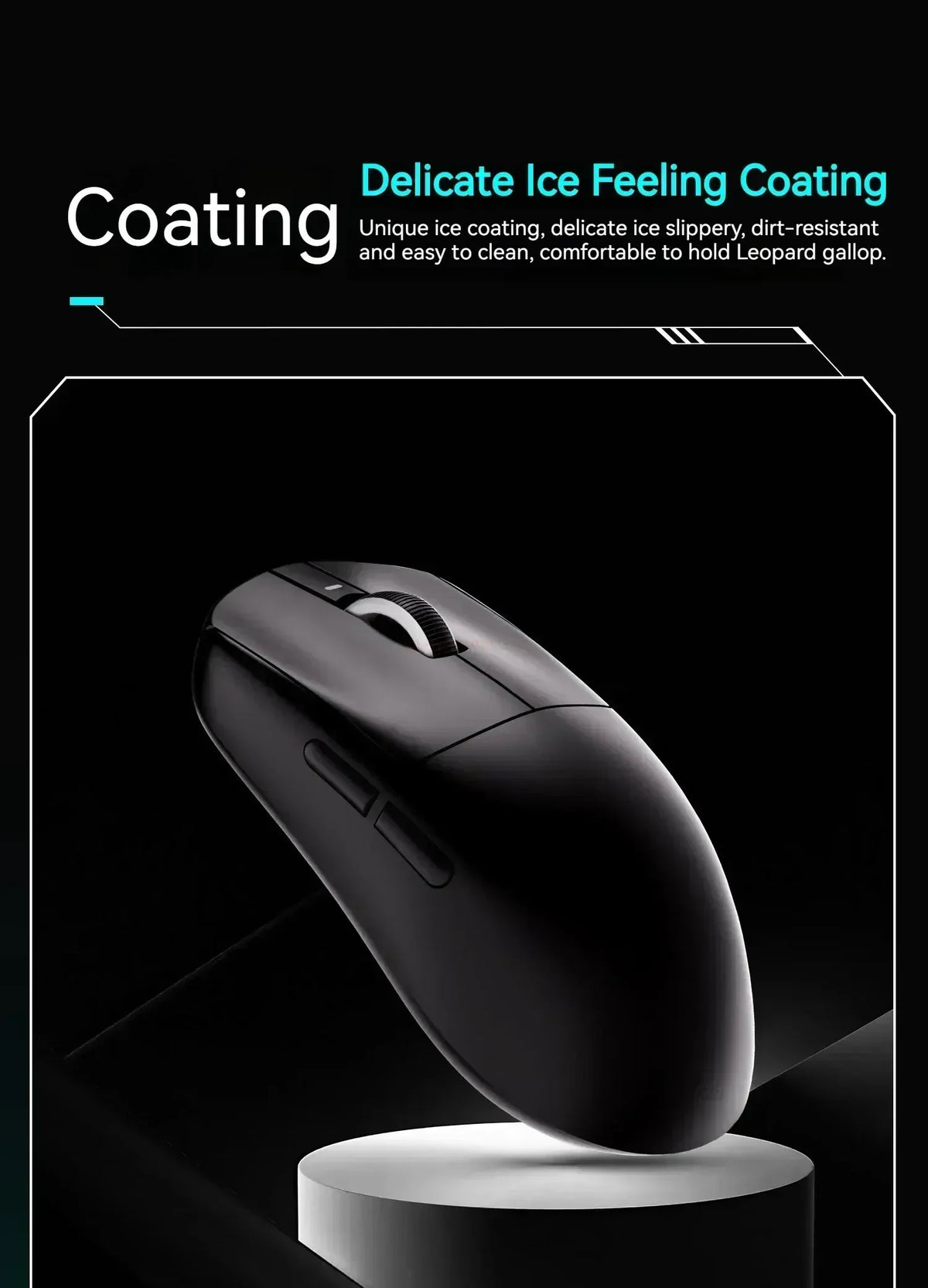 Gaming Mouse Cordless Light Ambidextrous 26000 DPI