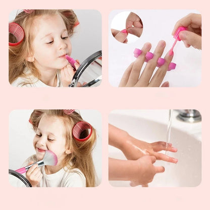 Princess Makeup Play Kit for Kids - Safe, Non-Toxic Cosmetic Kit with Lipstick & Eye Shadow