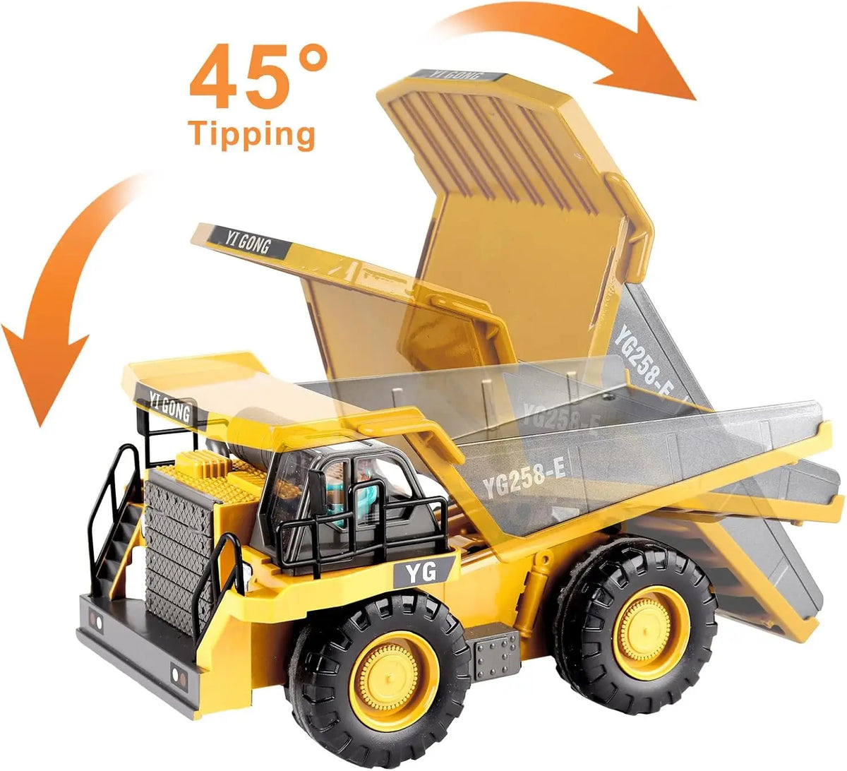 Remote2025 Edition Control Excavator Toy 4WD Construction Vehicle Battery Included Kids Gift Fall