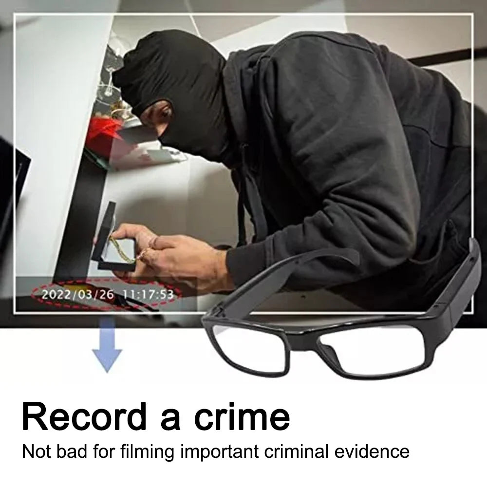 1080P Mini Camera Smart Glasses Travel-Friendly Sports Glasses