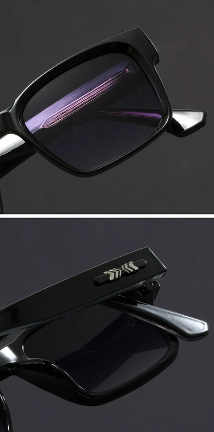 mirror lens, anti-mist outdoor driving shades, wide coverage – Men's square frame sunglasses UV400