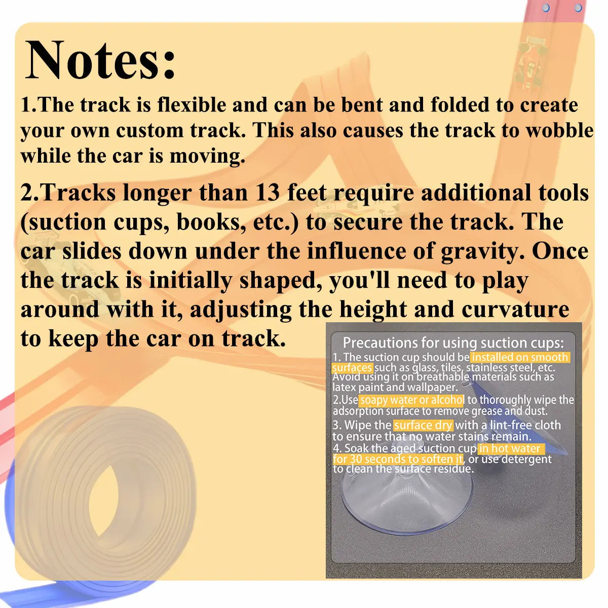 Kids Ramp Toy Back to School 2026 – Flexible DIY Double Race Track Kit Compatible 1/64 Cars