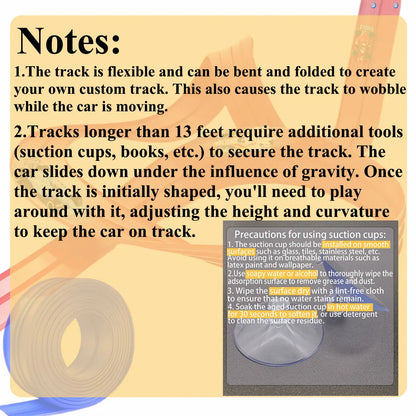 Kids Ramp Toy Back to School 2026 – Flexible DIY Double Race Track Kit Compatible 1/64 Cars