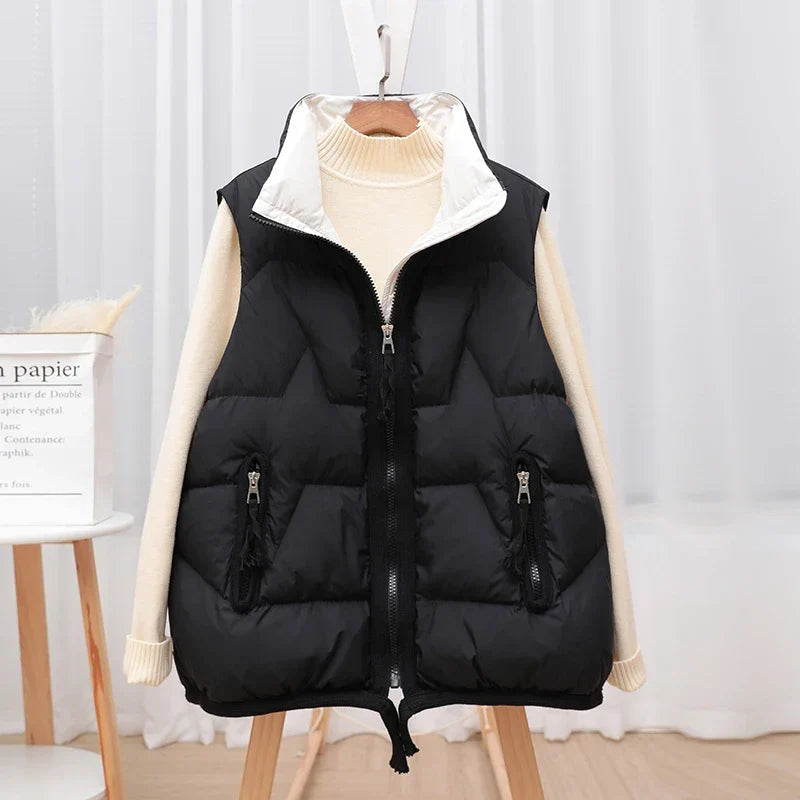 Light Women’s Puffer Vest - Short Relaxed, Duck Down