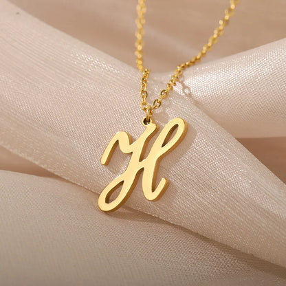 Gold Personalized Initial Necklace - Elegant Minimalist Gift for Women, Weddings & Anniversaries