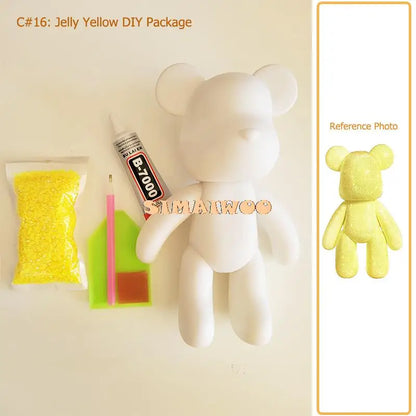 Diamond Painting Kit 5D Full Drill Crystal Bear Doll Christmas 2025 DIY Rhinestone Mosaic Sparkling Household Decor Gift