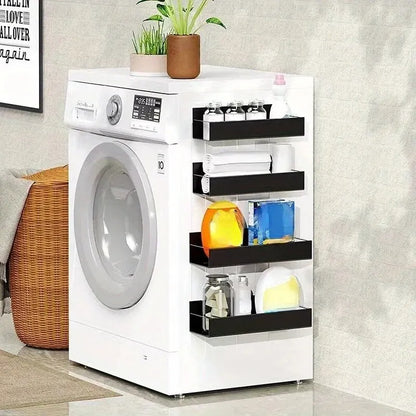 Magnetic2025 Edition Storage Shelf Cast Iron Side Hanging Organizer, Refrigerator And Washing Machine Space Saving