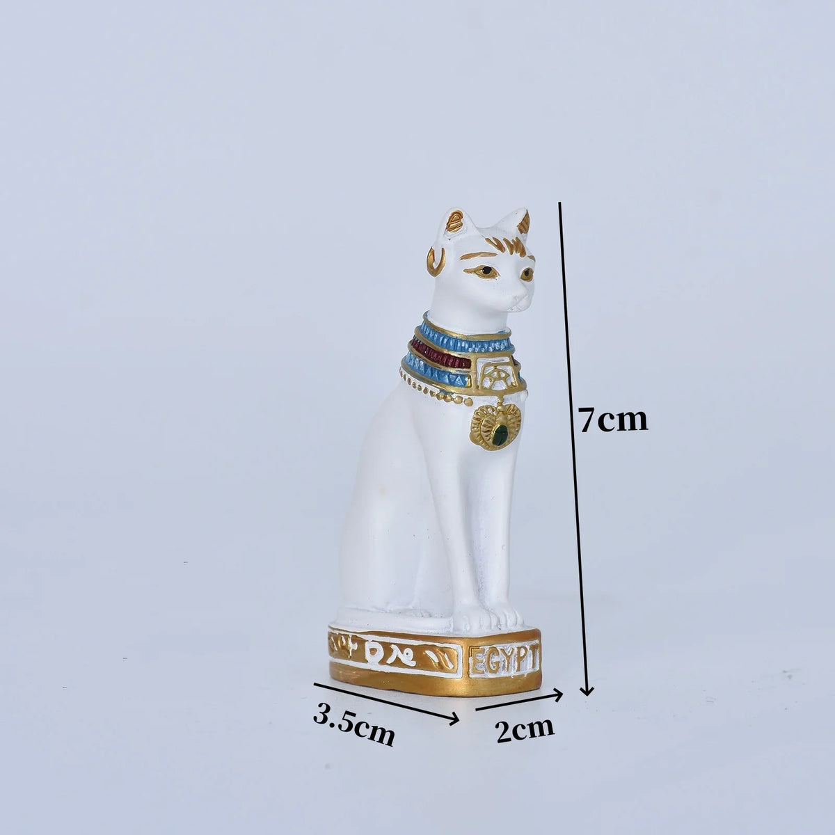 Cat Statue Mini Egyptian Cat Goddess Resin Decor For Household And Garden Retro Gift Idea