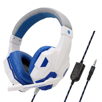 Gaming Headset Wired Noise Cancelling Microphone Flexible