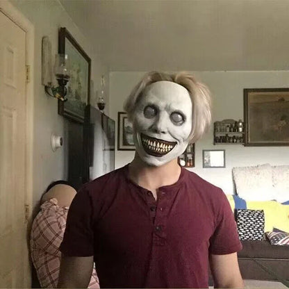 Mask Halloween Latex Smiley Demon Full Face Horror Party