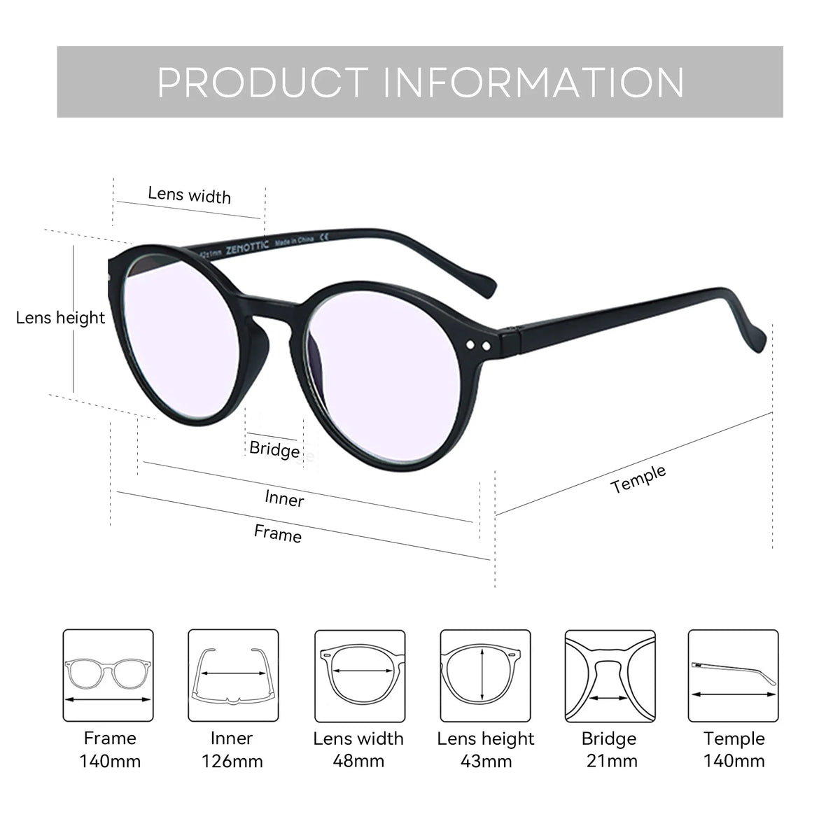 Blue2026 Edition Light Blocking Reading Glasses Presbyopic Computer Eyewear Anti-Glare Diopter 0 To 4.0 Back To School