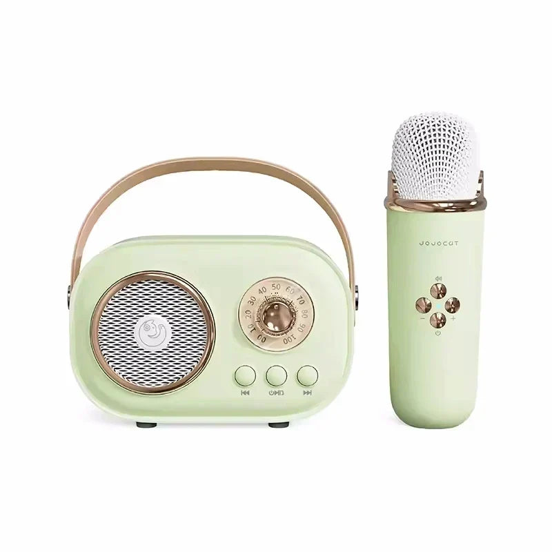 Karaoke Travel-Friendly Bluetooth Speaker With Microphone Mini FM Radio Back To School 2025 Gift Idea