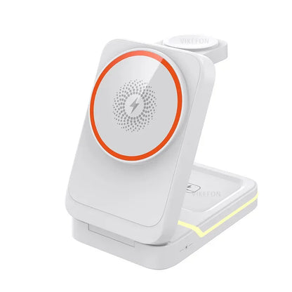 iPhone 12-16, Apple Watch, AirPods, USB-C, 15W 2026 – Foldable magnetic wireless charger