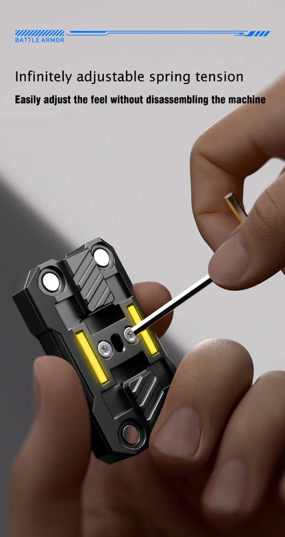 Push Luminous Slider Metal Fidget Toy EDC Stress Relief