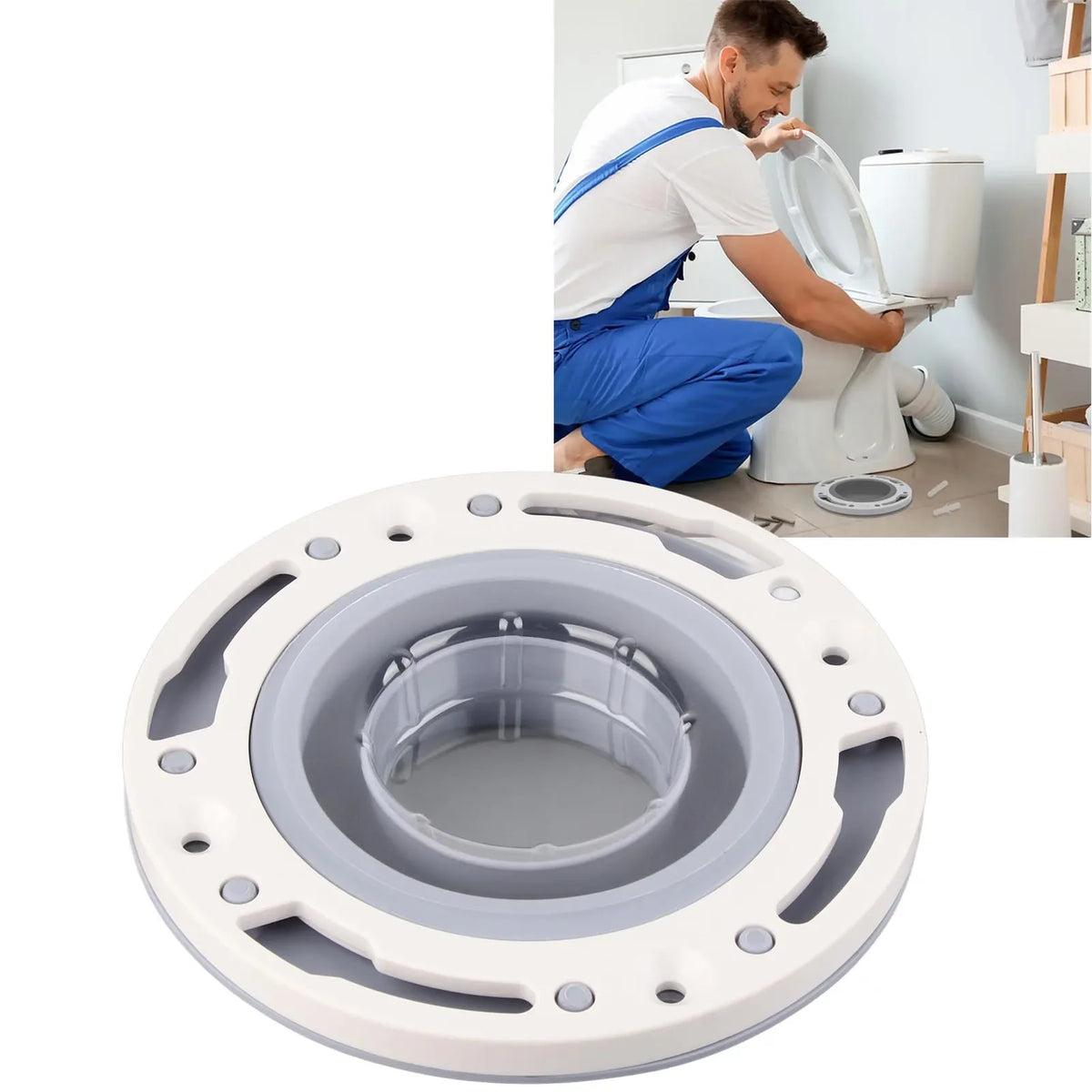 Toilet Flange Repair Kit Universal Fit - DIY Household Improvement 2026, Simple Leak Prevention