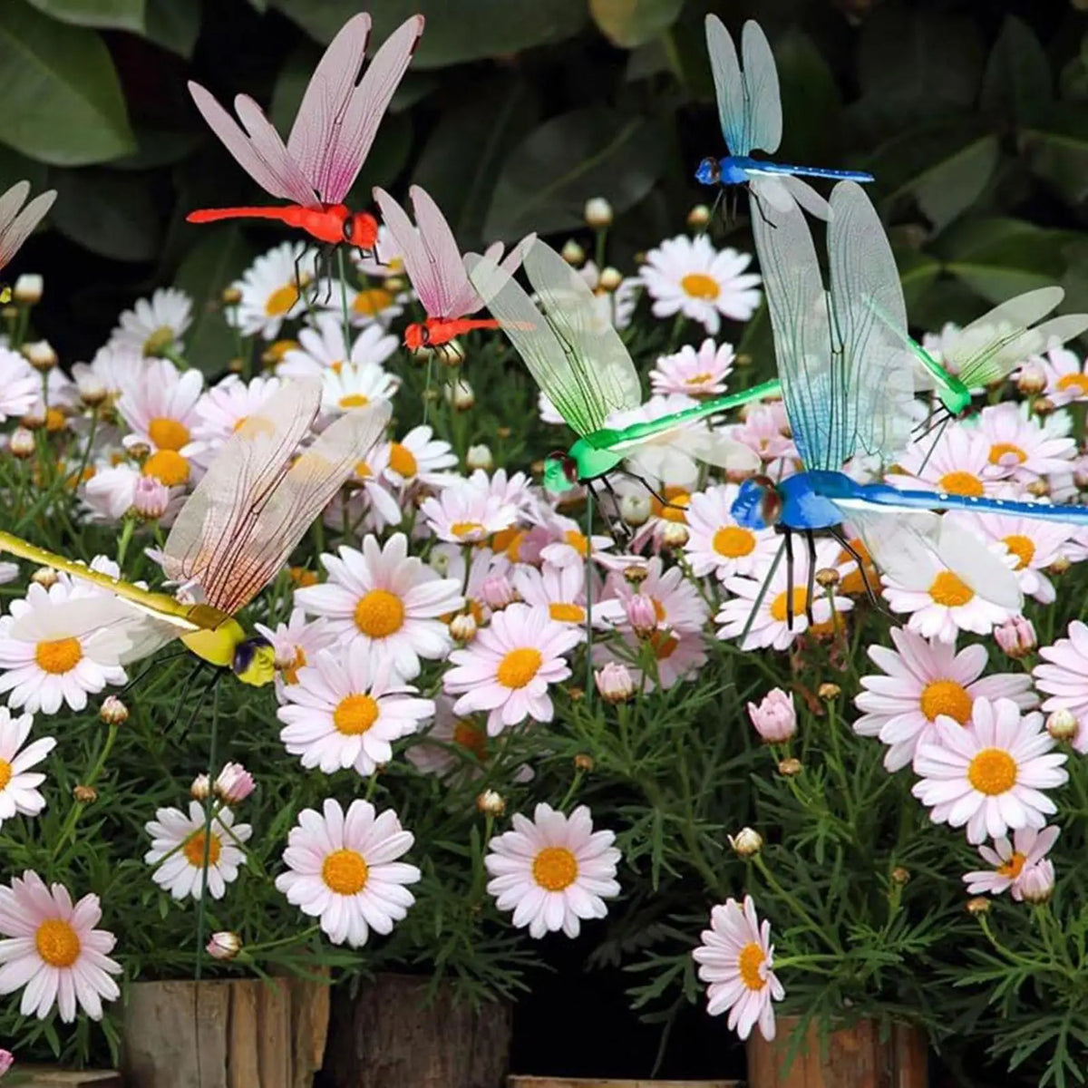 Realistic Hat Clip Bug Deterrents for Garden Decor, Summer 2026 Trend – Dragonfly Clips 12-Pack