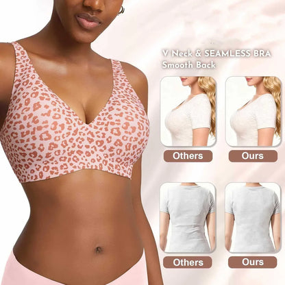 Breathable Women's Bra - Seamless, Full Cup, Wire-Free, Nylon-Elastane Blend, Regular Wear