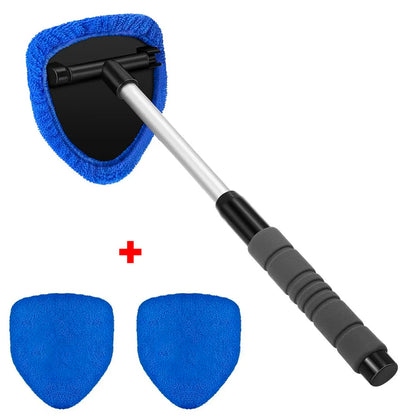 Car Window Cleaner Kit Glass Cleaning Device Microfiber Telescopic Handle Spring 2026 Streak Free Glass