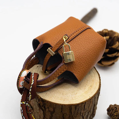 Free 1+1 Birkin Inspired Mini Hand Bag - Basket Bag Charm