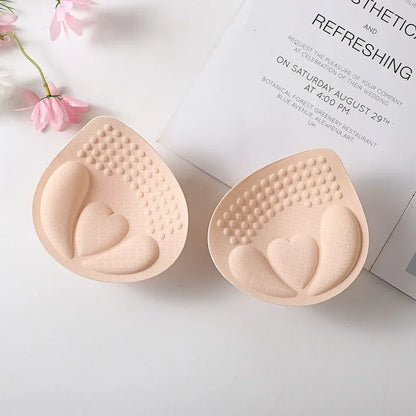Breathable Women's Bra Pads - 3D Push-Up, Multi-Use Sponge Padding, For Swimsuits