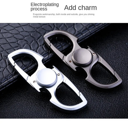 Fidget2025 Edition Spinner Keychain Stainless Steel EDC Gift
