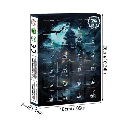 Advent Halloween Calendar 24 Days Tabletop Decor Collectible