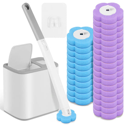 Disposable2026 Edition Toilet Brush Cleaning Kit With Long Handle Replacement Head And Auto Lid Opening, Eco Friendly Bathroom Device Fall