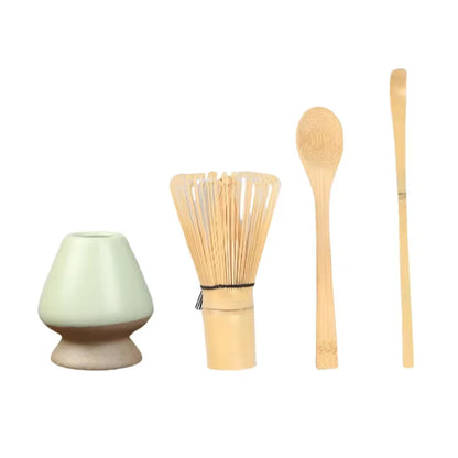 Matcha Whisk Bamboo Tea Kit With Stand Spoon Handmade