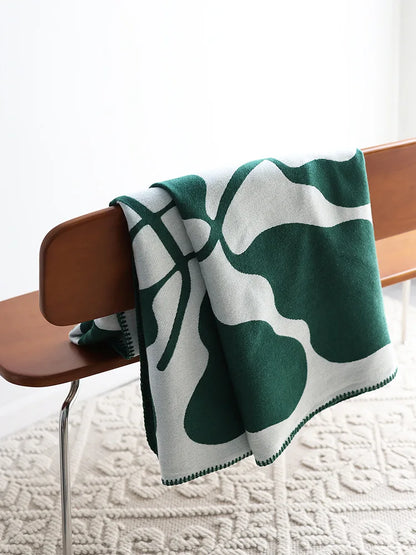 Plush Deluxe Sofa Bedspread Scandinavian Patterned Shawl Household Decor 2026 – Jacquard Imitation Cashmere Throw Blanket