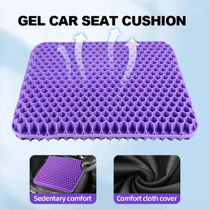 Seat Gel Cushion Breathable Honeycomb Design for Office Chair Car Seat Summer 2026 Back Tailbone Pain Relief