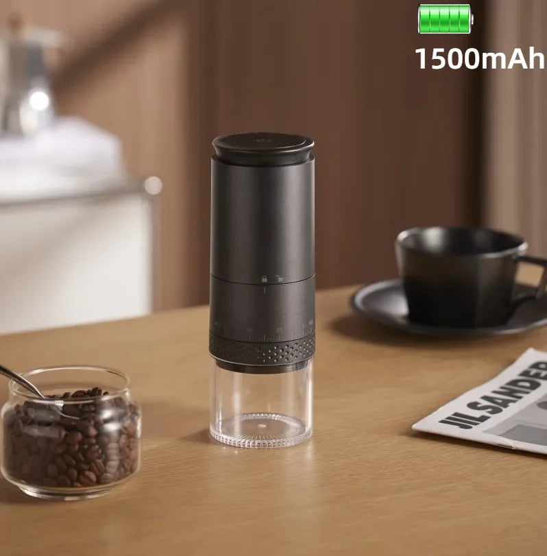 Motor-Driven Coffee Grinder 1500mAh Conical Burr Battery-Powered Externally Flexible Fall 2025 Uniform Grind Espresso And Drip
