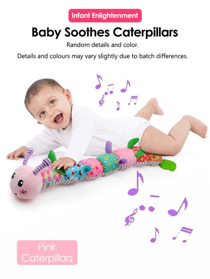 Plush Giraffe Baby Rattle Hanging Plush Newborn Sensory Toys