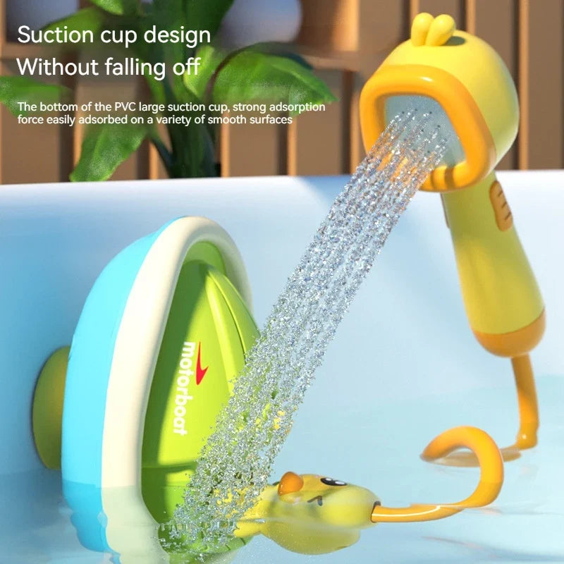 Cute Duck Motor-Driven Water Spray Bath Toys for Kids Fun Interactive Bathing Gifts