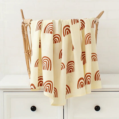 Muslin Bamboo Swaddle Blanket 120x120 Cm Floral Newborn Bedding Fall 2025 Breathable Eco Friendly Baby Gift