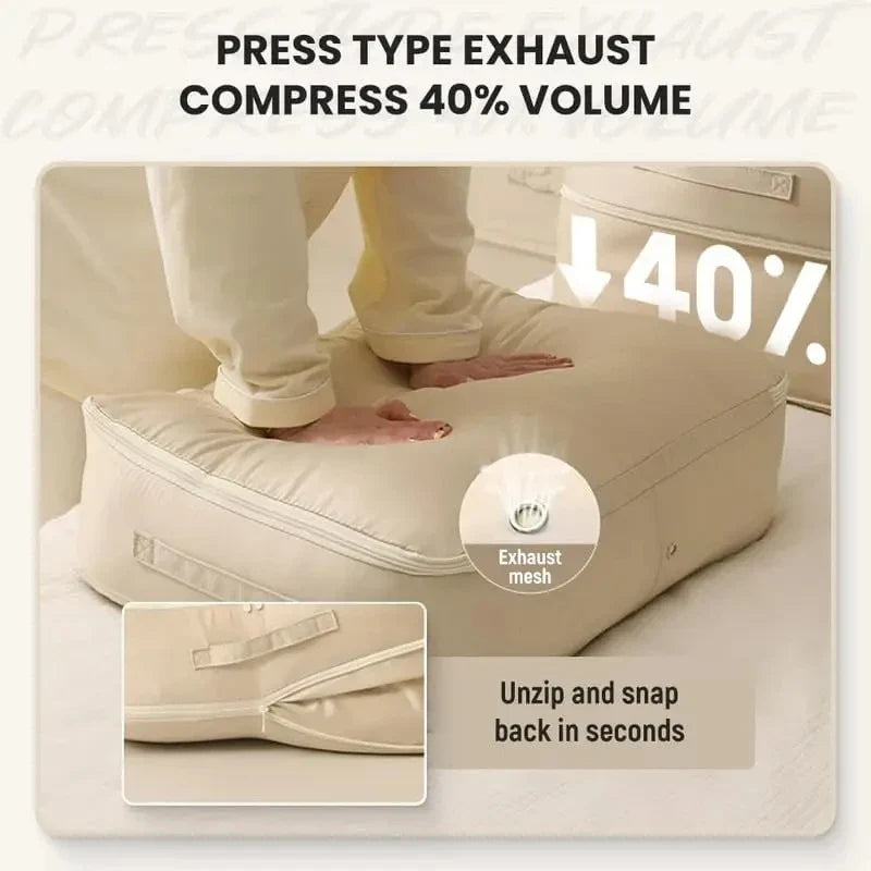 Large Capacity Compression Storage Bag - Household Organizers for Clothes & Quilts, Moisture-Proof