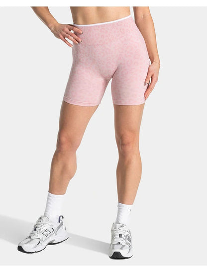 women's Stretchy seamless yoga shorts - high-waist hip-lifting, nylon blend, for gym and running
