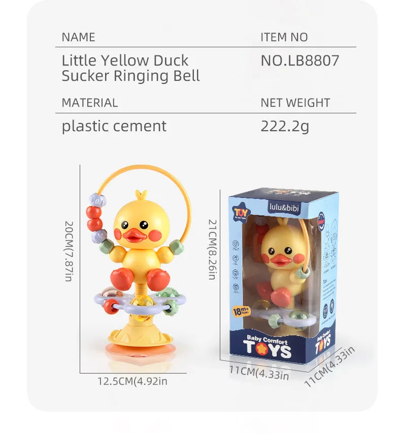 Soothing Baby Rattle Suction Cup Newborn Sensory Toys