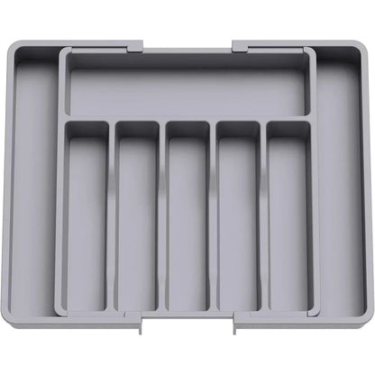 Flexible Cutlery Holder For Kitchen Drawers, Spring 2026 Trend, Space-Saving – Expandable Silverware Tray Organizer