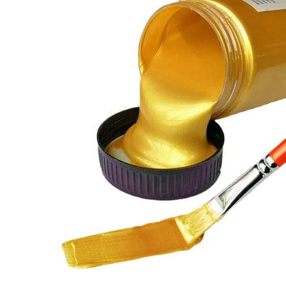 Golden2026 Edition Acrylic Paint Metallic Pearlescent Finish Water-Resistant Fade Resistant for Gypsum Canvas DIY Craft Supplies Fall