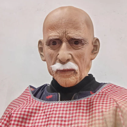 Old2025 Edition Man Mask Realistic Latex Full Head Halloween